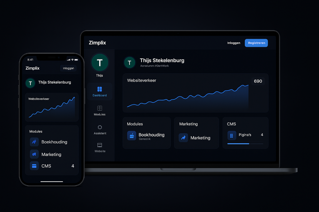 Zimplix Dashboard Interface